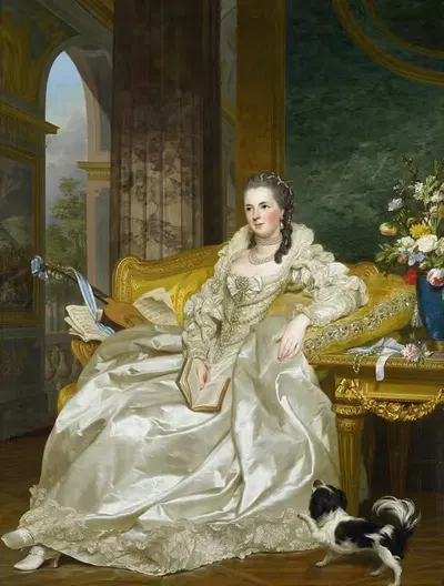 Графиня д'Эгмон Пиньятелли в испанском костюме by Александр Рослин, 1763 — digital art print download