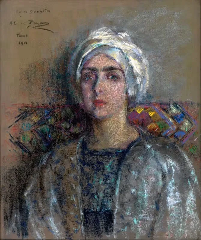 Белый тюрбан by Элис Пайк Барни, 1911 — digital art print download