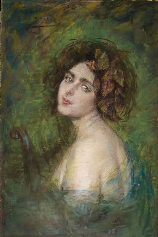 Цикада by Элис Пайк Барни, 1900 — digital art print download