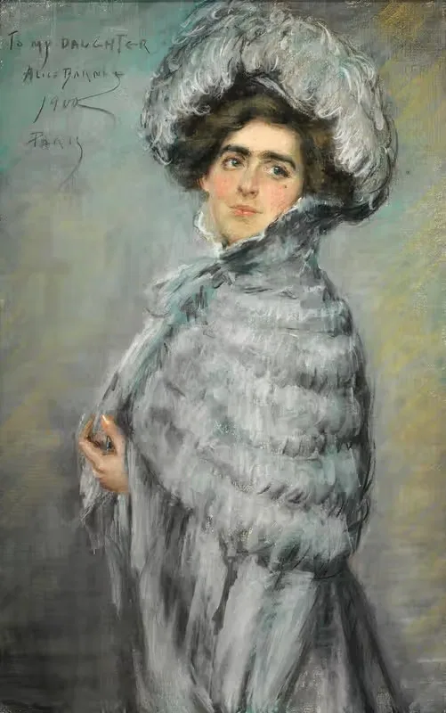 Лаура Элис в сером by Элис Пайк Барни, 1900 — digital art print download