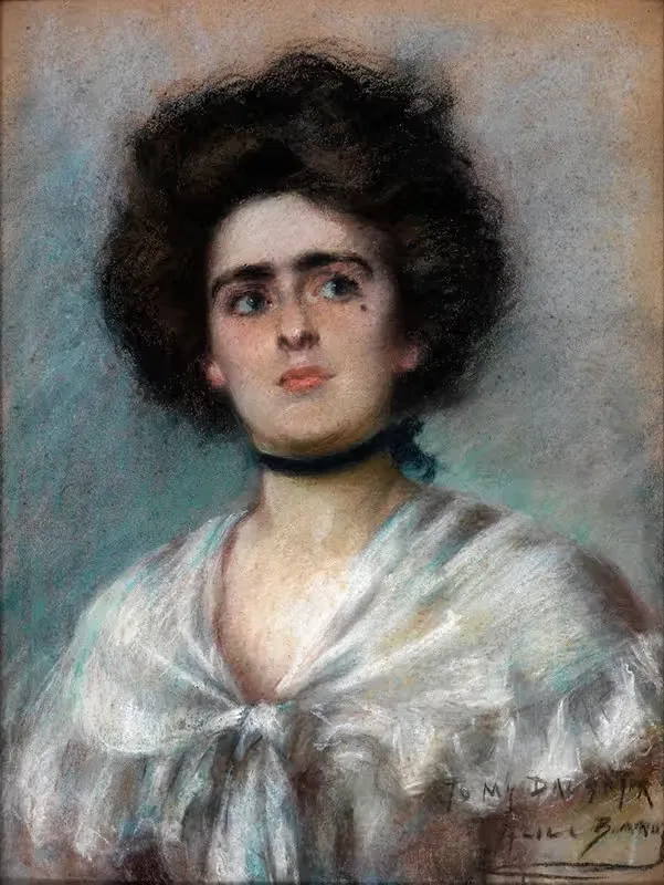 Лаура в фишю by Элис Пайк Барни, 1900 — digital art print download