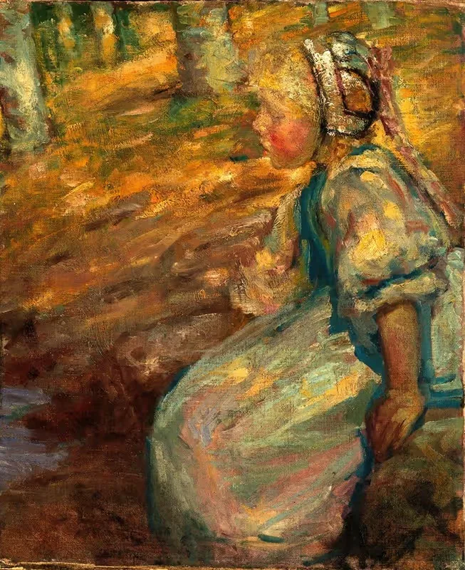 Крестьянская девушка by Элис Пайк Барни, 1900 — digital art print download
