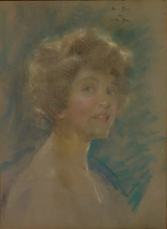 Self-Portrait in Light Tones by Alice Pike Barney, 1909 — digital art print download