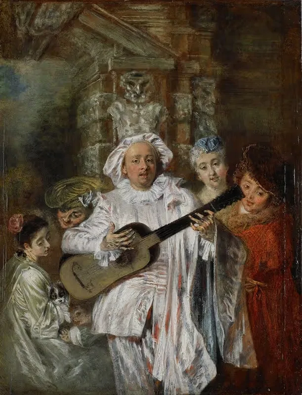 Sous un habit de Mezetin — Jean-Antoine Watteau