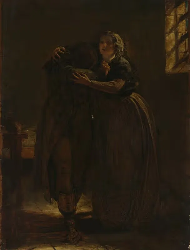 Study for 'Come Rest in this Bosom my own Stricken Dear' — Augustus Leopold Egg