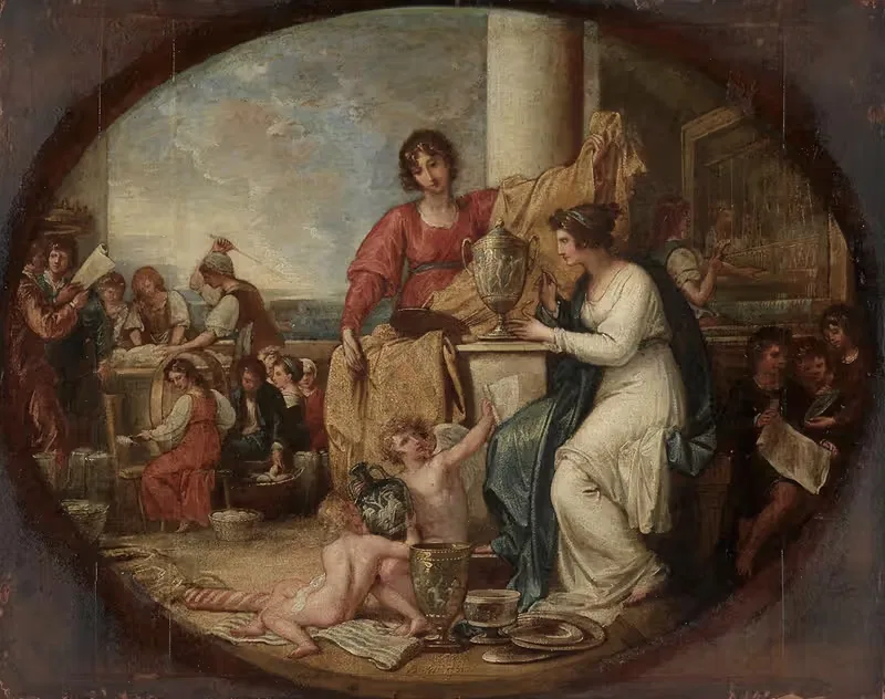 Британская мануфактура; Эскиз by Бенджамин Уэст, 1791 — digital art print download