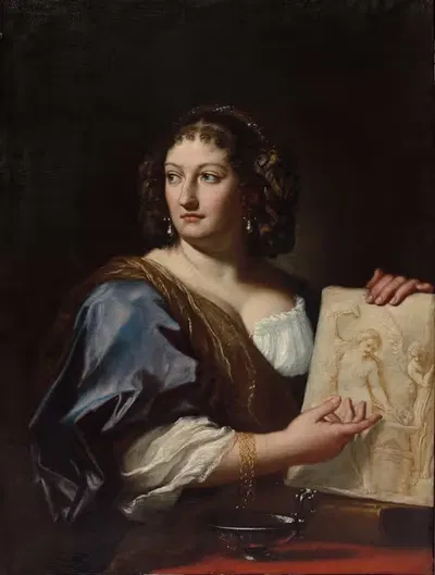 Portrait of Francesca Gommi Maratti by Carlo Maratti, c. 1701 — digital art print download