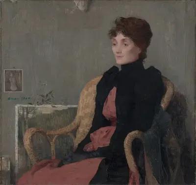 Портрет женщины by Эдмон Франсуа Аман-Жан, c. 1891 — digital art print download