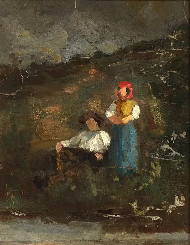 Repose by Edward Mitchell Bannister — digital art print download