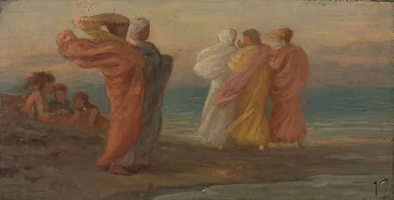 Музыкальная вечеринка by Элиху Веддер, c. 1875 — digital art print download