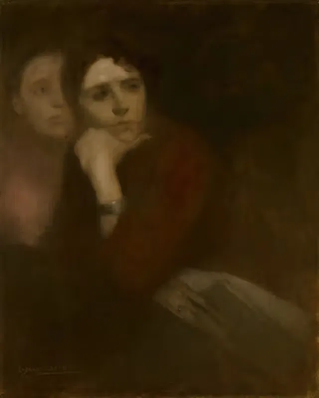 Две женщины by Южен Каррьер, c. 1895 — digital art print download