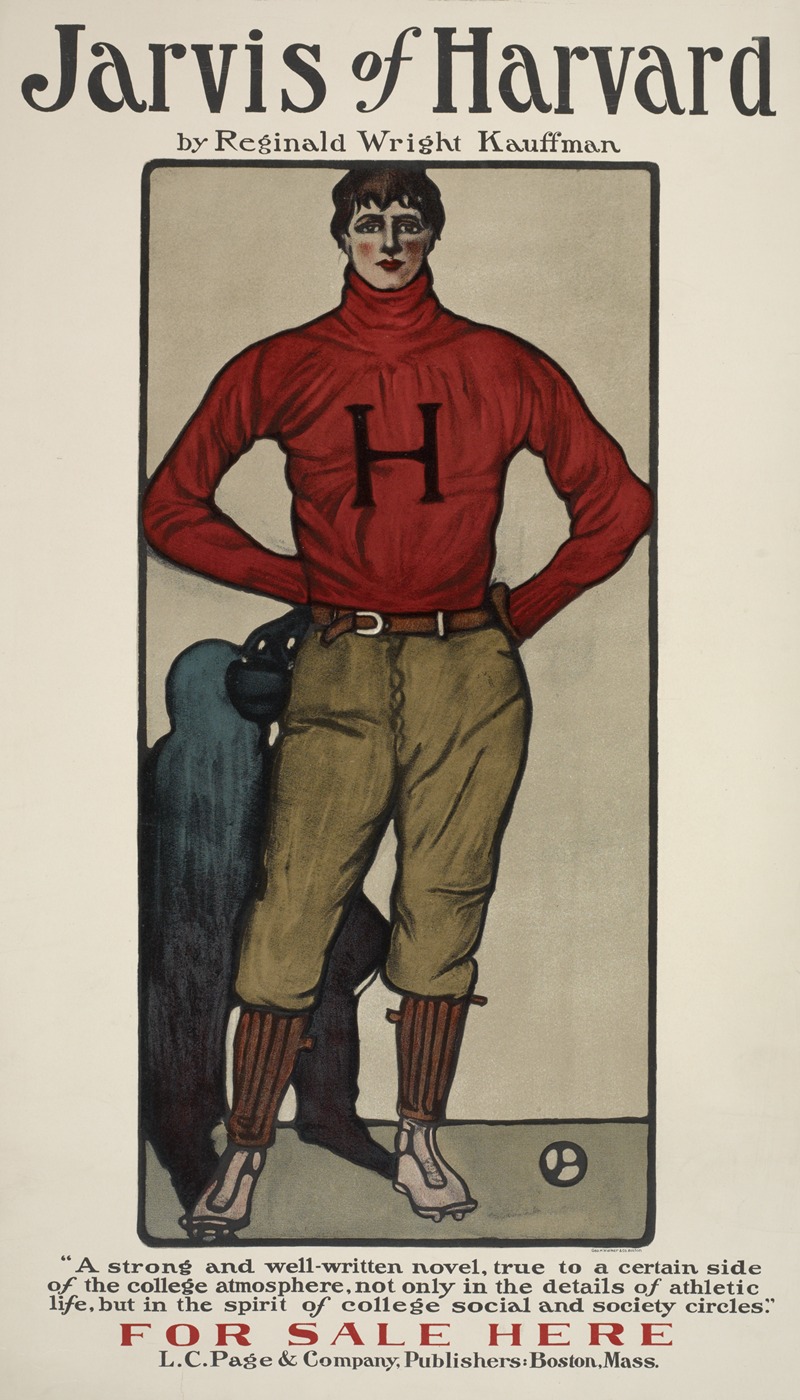 Jarvis of Harvard by Аноним, 1895-1911 — digital art print download