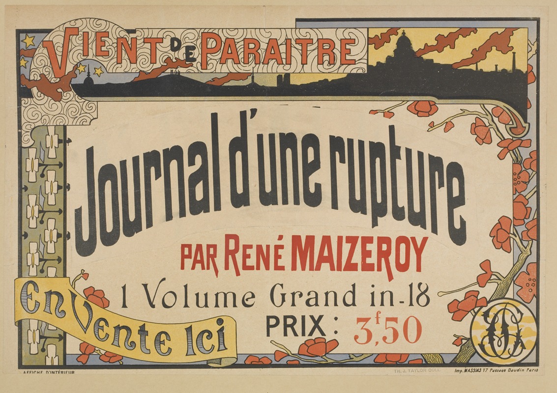 Journal d'une rupture by Аноним, 1895-1911 — digital art print download