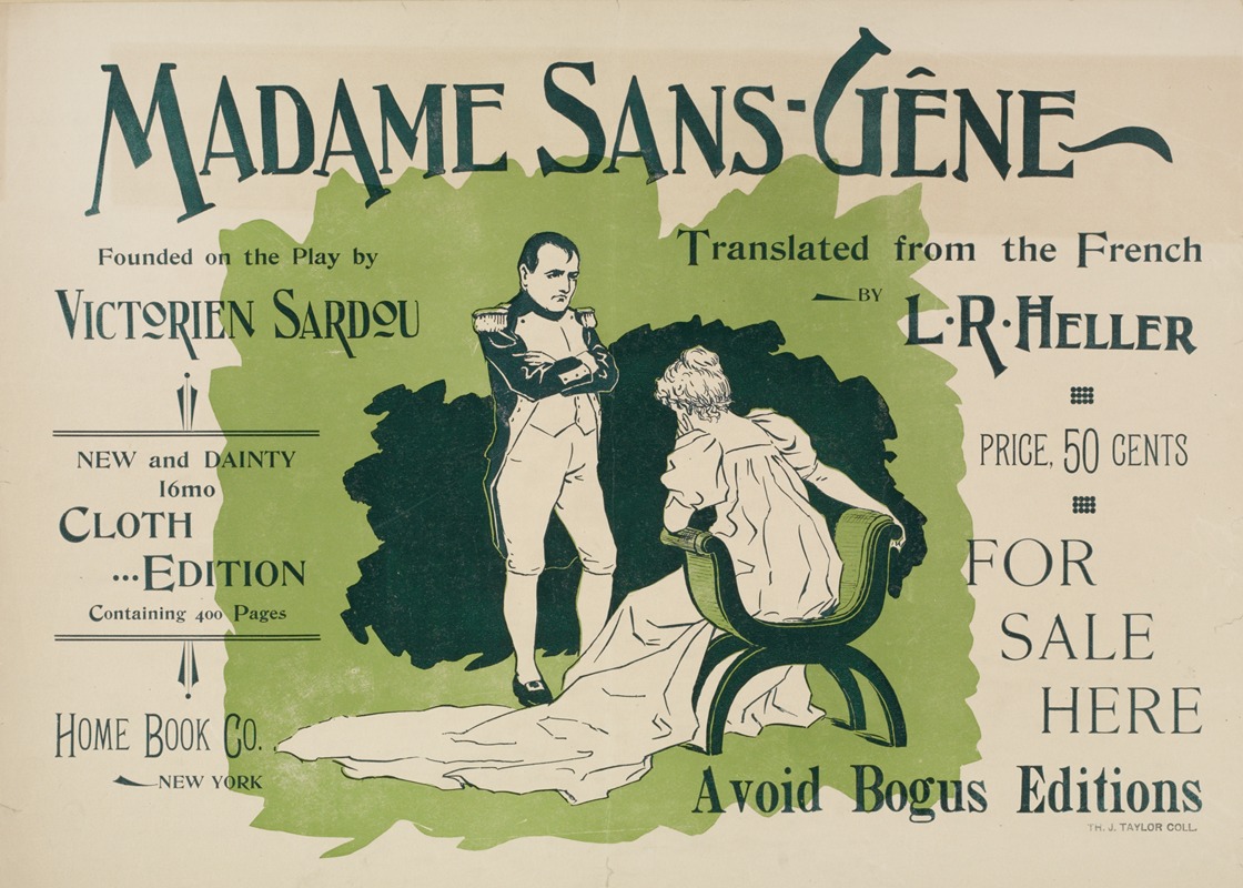 Madame Sans-Gêne by Аноним, 1895-1911 — digital art print download