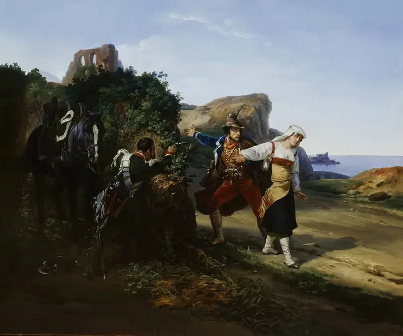 Преданный разбойник by Гораций Верне, 1828 — digital art print download