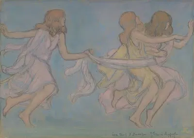 Дети играют by Жан-Франсис Обертен, 1915 — digital art print download