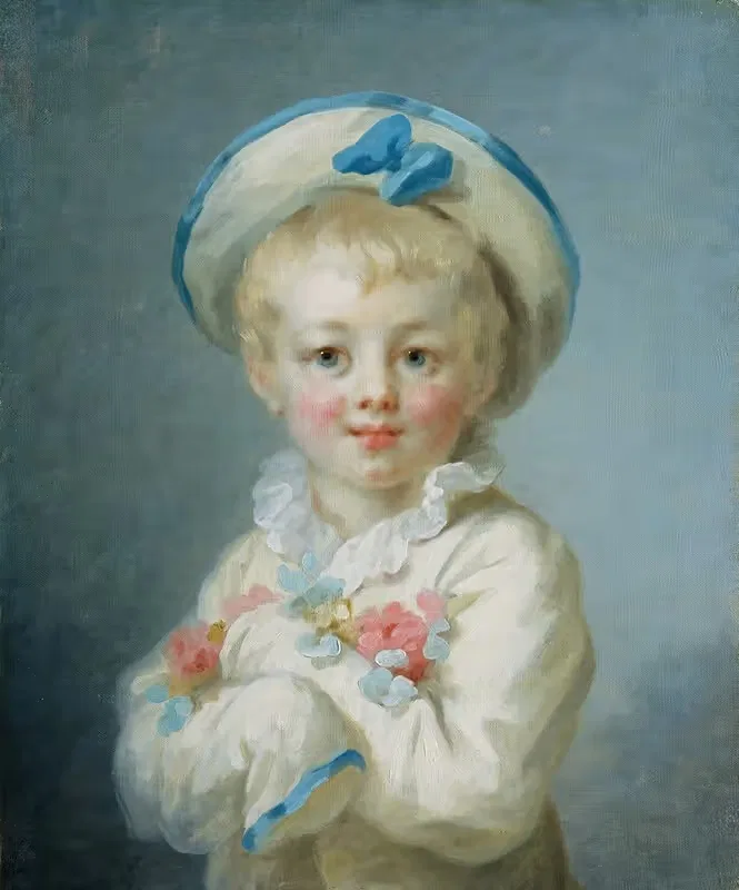 A Boy as Pierrot by Jean-Honoré Fragonard, c. 1785 — digital art print download