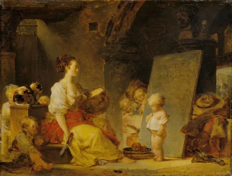 Скажите, пожалуйста by Жан-Оноре Фрагонар, c. 1780 — digital art print download