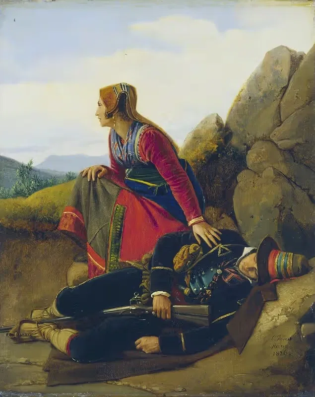 Разбойник, спящий by Луи Леопольд Робер, 1826 — digital art print download