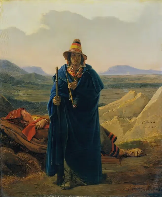 Разбойник на страже by Луи Леопольд Робер, 1825 — digital art print download