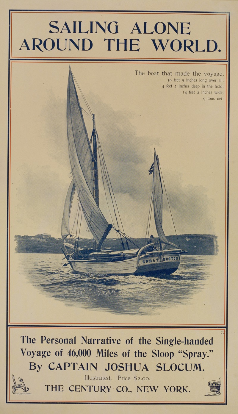 Sailing alone around the world by Аноним, 1895-1911 — digital art print download