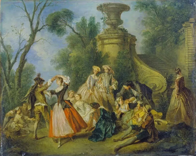Pastoral Revels by Nicolas Lancret, 1738 — digital art print download