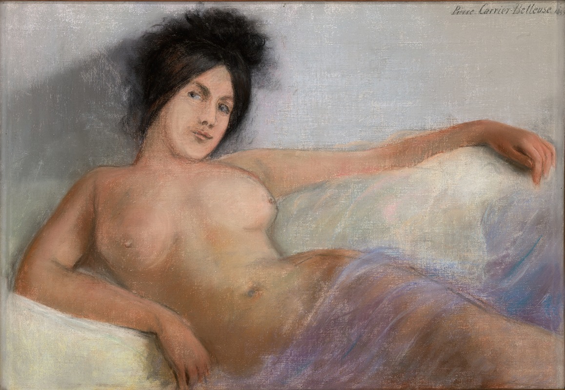 Реклайн модель by Пьер Карье-Бельёз, 1899 — digital art print download