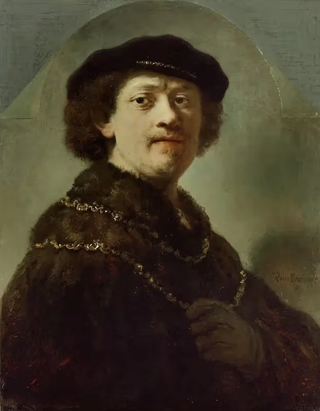 Автопортрет в черной шапке by Рембрандт ван Рейн, 1637 — digital art print download