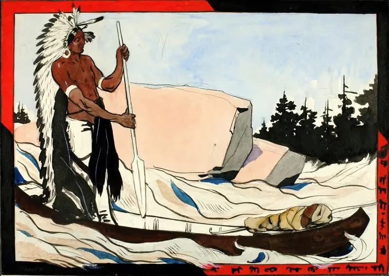 Burial of a Papoose — Richard Norris Brooke