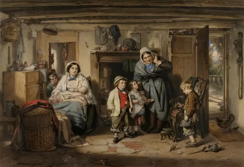 Сирота by Самуэль Кузинс, 1861 — digital art print download