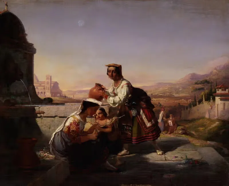 Итальянская сцена by Уильям Толман Карлтон, 1860 — digital art print download