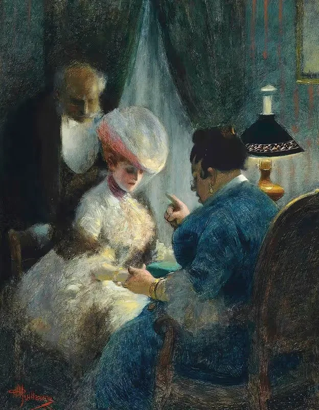 Визит к гадалке by Альбер Гийом — digital art print download