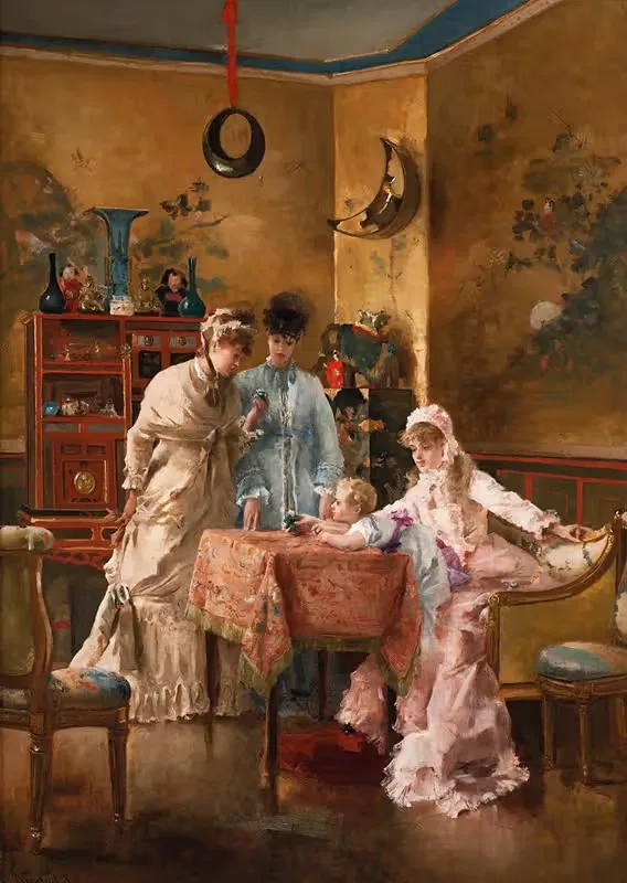 Посетительницы by Альфред Стивенс, 1881 — digital art print download