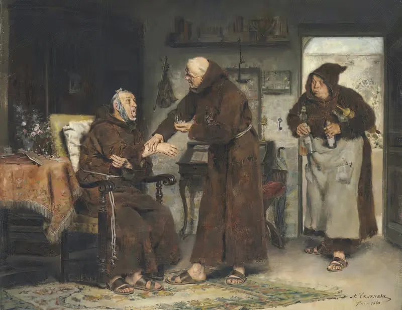 Больной монах by Антонио Касановы и Эстораха, 1880 — digital art print download