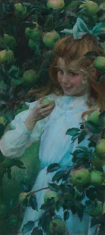 В саду by Чарльз Кортни Карран, 1904 — digital art print download