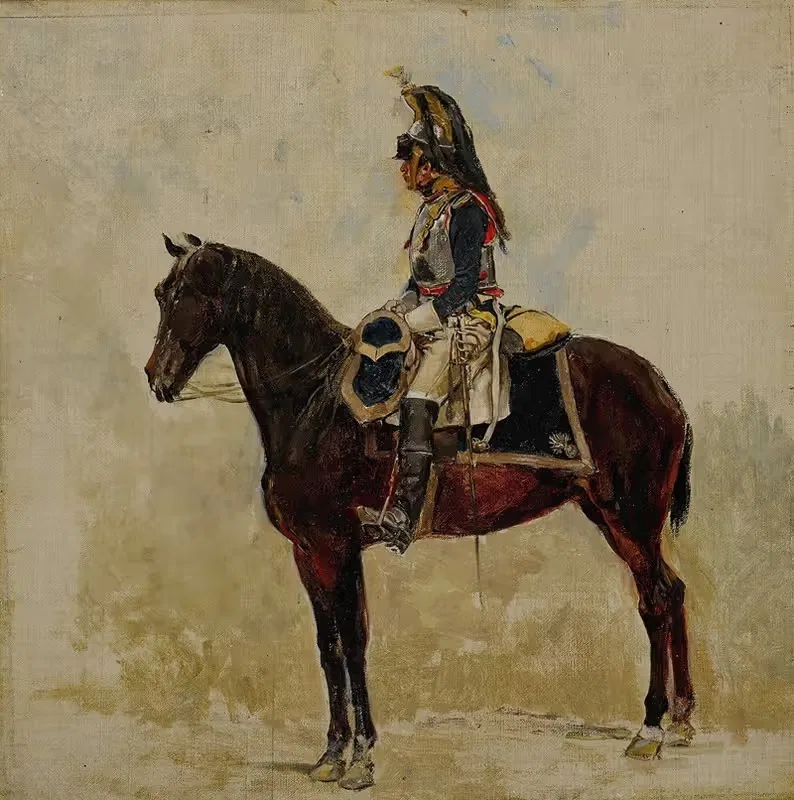 Un Cuirassier by Ernest Meissonier, 1893 — digital art print download