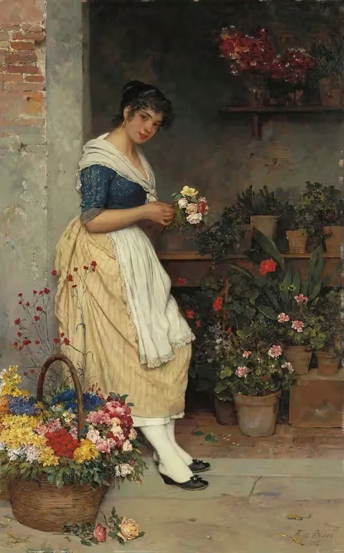 Самая прекрасная роза by Эугени фон Блаас, 1887 — digital art print download