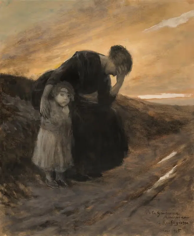 Беженцы by Жорж Антуан Рошегросс, 1915 — digital art print download