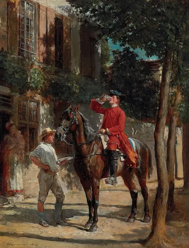 Чашка для подстегивания by Эрнест Мейссонье, 1864 — digital art print download