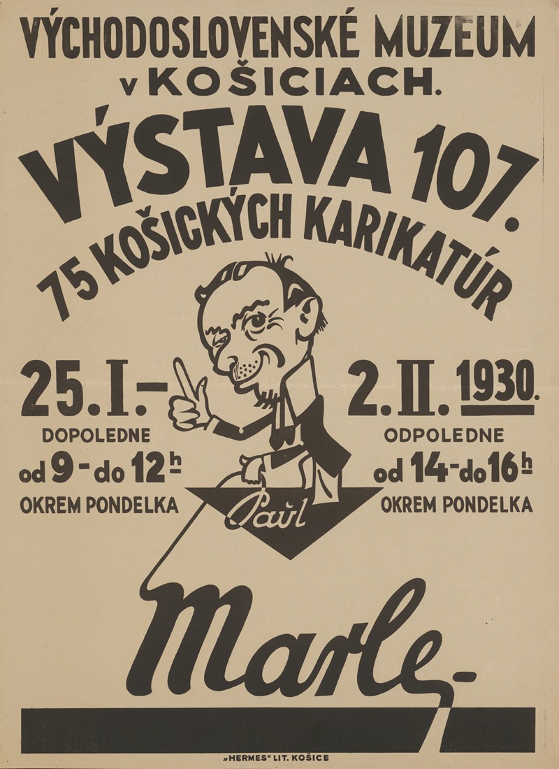 Výstava košických karikatúr by Аноним, 1930 — digital art print download