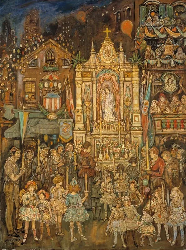 Уличная святыня by Джером Майерс, 1931 — digital art print download
