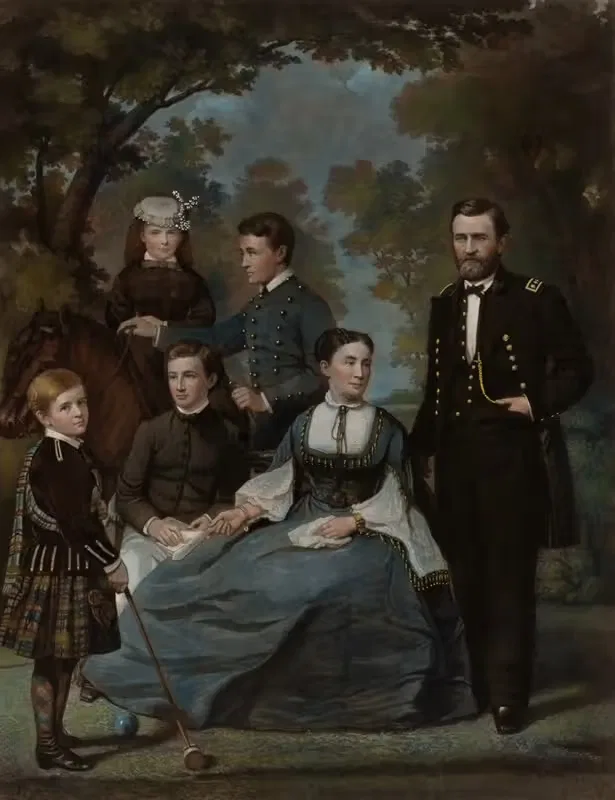 General Grant and His Family — John Sartain