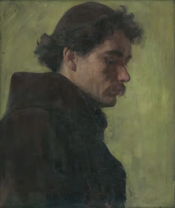 Портрет монаха by Йозеф Ханула, 1895-1900 — digital art print download