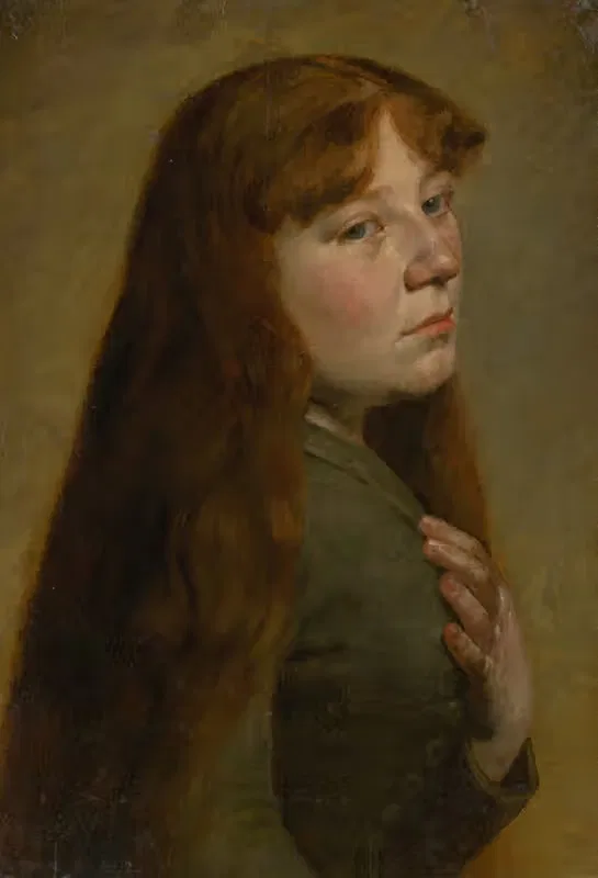 Study of a Woman from Three Quarters Profile — Jozef Hanula