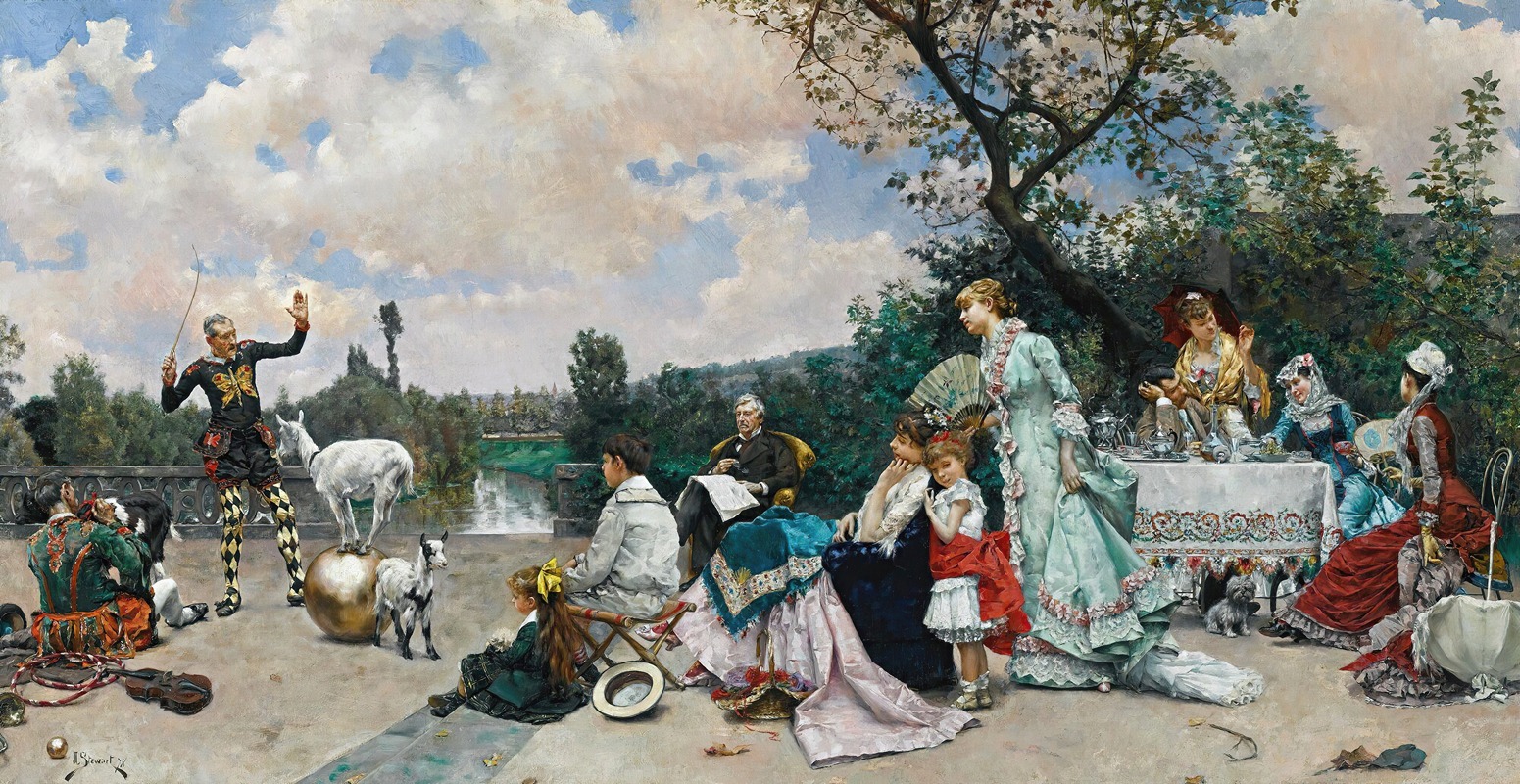The Mountebank by Julius Leblanc Stewart, 1878 — digital art print download