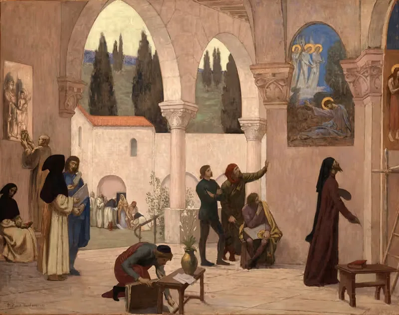 Inspiration Chretienne by Pierre Puvis de Chavannes — digital art print download