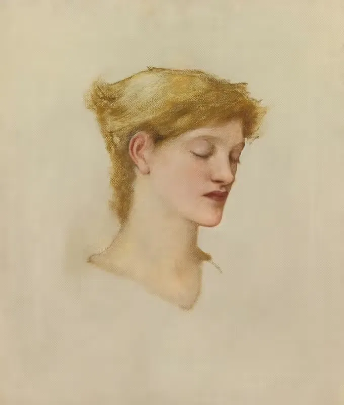 Head Of A Woman — Sir Edward Coley Burne-Jones