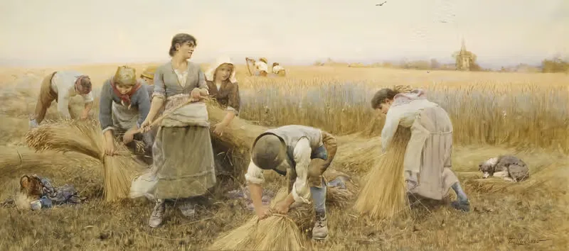 Золотое зерно by Томас Джеймс Ллойд, 1885 — digital art print download