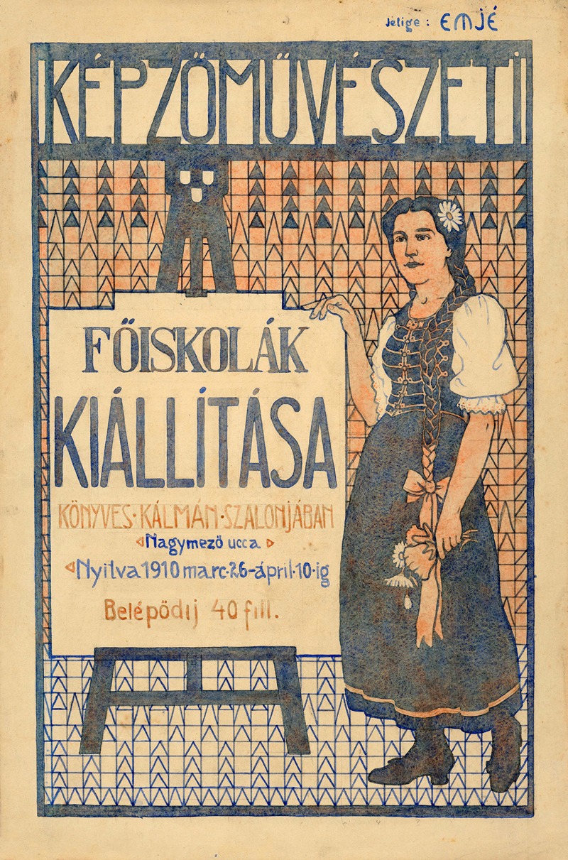 Návrh na plagát by Ján Thain, 1910 — digital art print download