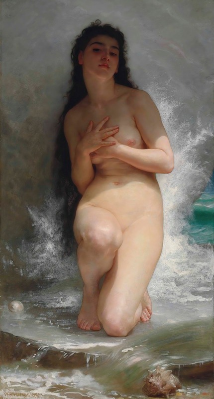 Жемчужина by Уильям Бугеро, 1894 — digital art print download